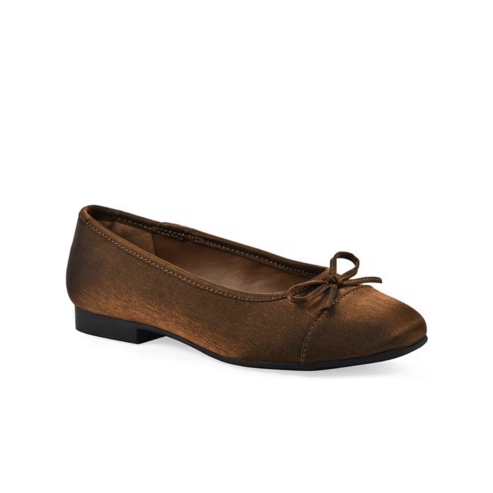 White Mountain Bocci Bronze Ballet Flat 7.5